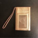 Neiman Marcus NWT New  Flap-Top Tech Rose Gold Wristlet Photo 4