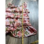 Dress Barn  Y2K Dainty Floral Pink Ruffle Top Small‎ Fairycore Feminine Balletcore Photo 5