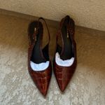 Veronica Beard  Callie Leather Cap-Toe Slingback Pumps Photo 1