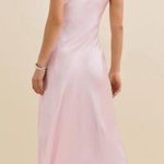 Reformation NEW Pernille Silk Dress Light Pink Cherry Blossom Photo 1