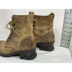 Baretraps Womans Bare Traps Combat Boots 8.5 M Brown Lace Up Chunky Lug Heel Photo 3