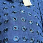 Lavender Brown NWT  Cedric Eyelet top navy Photo 4