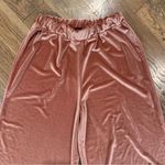 Pretty Little Thing Pink Velour Wide Leg Pants Size 4 Photo 2
