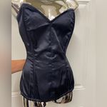 Daisy Corset Navy Satin Corset bodysuit sz S NWT Blue Photo 1
