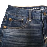 American Eagle Womens 2 Super Stretch Distressed Shortie Denim Shorts Photo 2