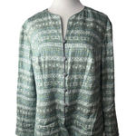 Adrianna Papell Adrianna Papell Evening Silk Turquoise Green Beaded Formal Jacket Lined 18W Photo 0