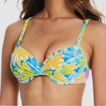 Bleu Rod Beattie Floral Twist Front Bikini Top Photo 2