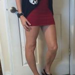 See You Monday  Black Tank Top with Glitter Skulls Photo 4