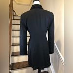 Ralph Lauren Military Faux Fur Lapel Double Breasted Black Wool Riding Coat Sz 6 Photo 1