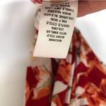 Maggy London  Floral Dress Hibiscus Red Faux Wrap Knee Length 2 Photo 6