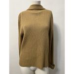 Studio Works Vintage 90s Leather Patchwork Sweater M Full Zip Brown Boho Western Rustic Ranch Photo 1