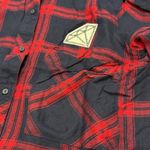 Bershka  women's XS navy/red shirt sequined dress Photo 4