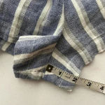 Anthropologie CLOTH & STONE‎ Ruffle Sleeveless Crossover Romper Zuma Beach Stripe Size L Large Photo 11