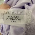 Marc New York  Dress 6 Midi Silver accent zipper Lilac Purple Tulip Sleeve Photo 4