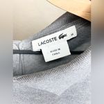 Lacoste Gray Knit Collared Button Up Back Polo Dress Size 38 Photo 5