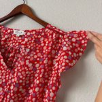 Molly Bracken Red Flowy Top Photo 3