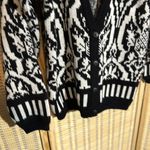 Jamie Scott Vintage 1990s Y2K Black White William Morris Pattern Cardigan Small Photo 2