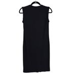 Theory  Cuff Scoop Lightweight Jersey Midi Dress in Black - Size P Photo 4