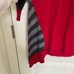 Style & Co NWOT women’s gray red cowl neck drapey tunic relaxed sweater large Photo 4