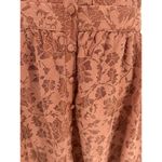 Molly Bracken  Women's Large Orange Lace Button Down Sleveless Mini Dress Western Photo 4