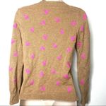J.Crew  Cashmere Sweater Cherries Crewneck Long Sleeve Camel Pink Cherries Photo 2