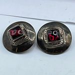 Josep Begay Navajo Indian artist vintage sterling silver earrings Photo 1