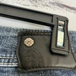 Silver Jeans Blue Straight Leg Suki Mid Rise Capri Pants SZ W27 Distressed Denim Photo 8