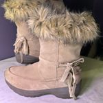 Sorel Tan Winter Boots with Fur Trim Photo 3