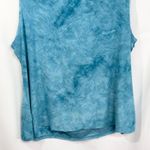 Sami & Jo Sami Jo Plus Size 3X Tank Top Blue Tie Dye Cowl Neck Sleeveless Textured 584 Photo 7
