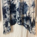 Coin 1804 Lightweight Blue White Tie Dye Lace Up V Photo 5