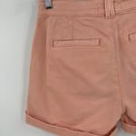 Anthropologie by  Chino Relaxed Fit‎ Shorts Coral Orange Cuffed Women’s Size 26 Photo 6