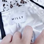 Milly • Gabrielle Dress color block lace two tone sheath black white cocktail Photo 5