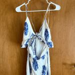 Hommage White and blue maxi dress‎ women’s medium Photo 1