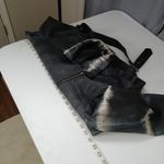 Rock & Republic Faux Leather Jacket Women Large Moto Tie-Dye Biker Grunge Punk Photo 9