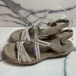 Skechers | Women's Natural Taupe Reggae Comfort Takes Two Sandals Sz 9 Photo 3