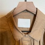 Citizens of Humanity  Penny Gathered Button‎ Up Cotton Poplin Blouse Photo 2