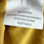 Here Comes the Sun Mini Dress Womens L Yellow Floral Ruffle Strap Milkmaid Photo 4