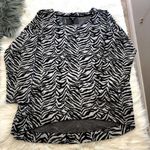 Jones New York nwt zebra print soft sweatshirt size 2x Photo 0