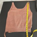 Moon & Madison Rose Knit Open Back Sleeveless Sweater Blouse Women's Size Large Photo 5