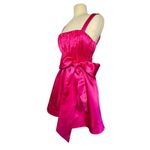 Anthropologie NWT  MAEVE Women’s Pink Satin Bow tie Mini Cocktail Dress Photo 5