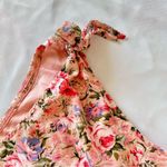 NWT Small BTFBM One Shoulder Ruffle Sun Dress Floral Baby Pink Belt Beach Boho Photo 5