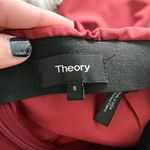 Theory Navalane Becker Burgundy Skinny Red Orange Workwear Casual Pants Size 8 Photo 3