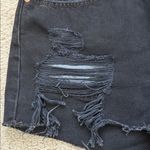 Levi's LEVI’S 501 Black Distressed Rip Raw Hem Denim Shorts Size 25 Photo 3