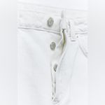 ZARA RIPPED TRF DENIM Jean MINI SKIRT White Size S NEW Photo 11