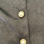 ZARA Satin Floral Jewel Button Blouse Photo 3