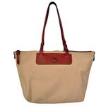 Dooney & Bourke  Beige Nylon Shopper Tote Bag Photo 0