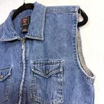 American Eagle Vintage M Denim Zip Vest Y2K Grunge Western Punk 90s Streetwear Photo 1