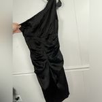 Suzi Chin for Maggy Boutique Off the Shoulder Black Cocktail Hoco Dress Size 8 Photo 5