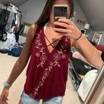 Francesca's Maroon Tank Top Photo 0