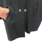 Free People  Black Knit Double Breasted‎ Sweater Blazer Jacket Size Medium Photo 6